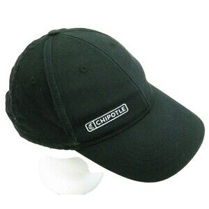 CHIPOTLE Black Baseball Cap Employee Work Hat (Adult Adjustable) Organic Cotton